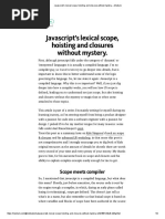 Javascript's Lexical Scope, Hoisting and Closures Without Mystery PDF