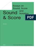 Sound and Score. Essays On Sound Score A PDF