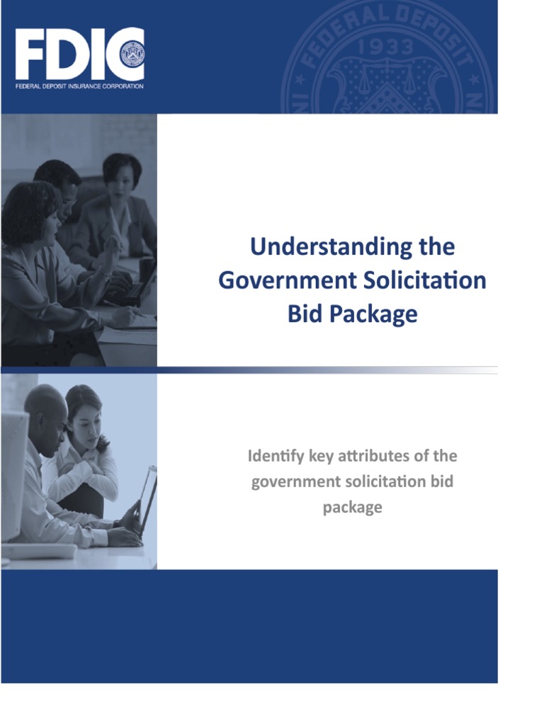 52 Understanding The Government Solicitation Bid Package PDF