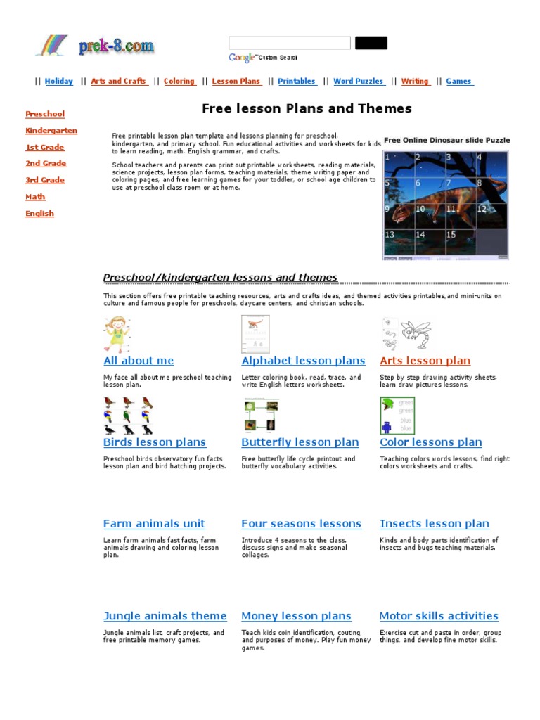 Preschool PDF | PDF | Preschool | Lesson Plan
