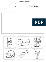 ESTADO SOLIDO Y LIQUIDO ( ficha de aplicación educación inicial)