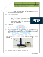 023 Determ In-Situ Dry Density Core Cutter Method
