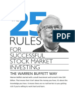 25 Rules For Successful Investment