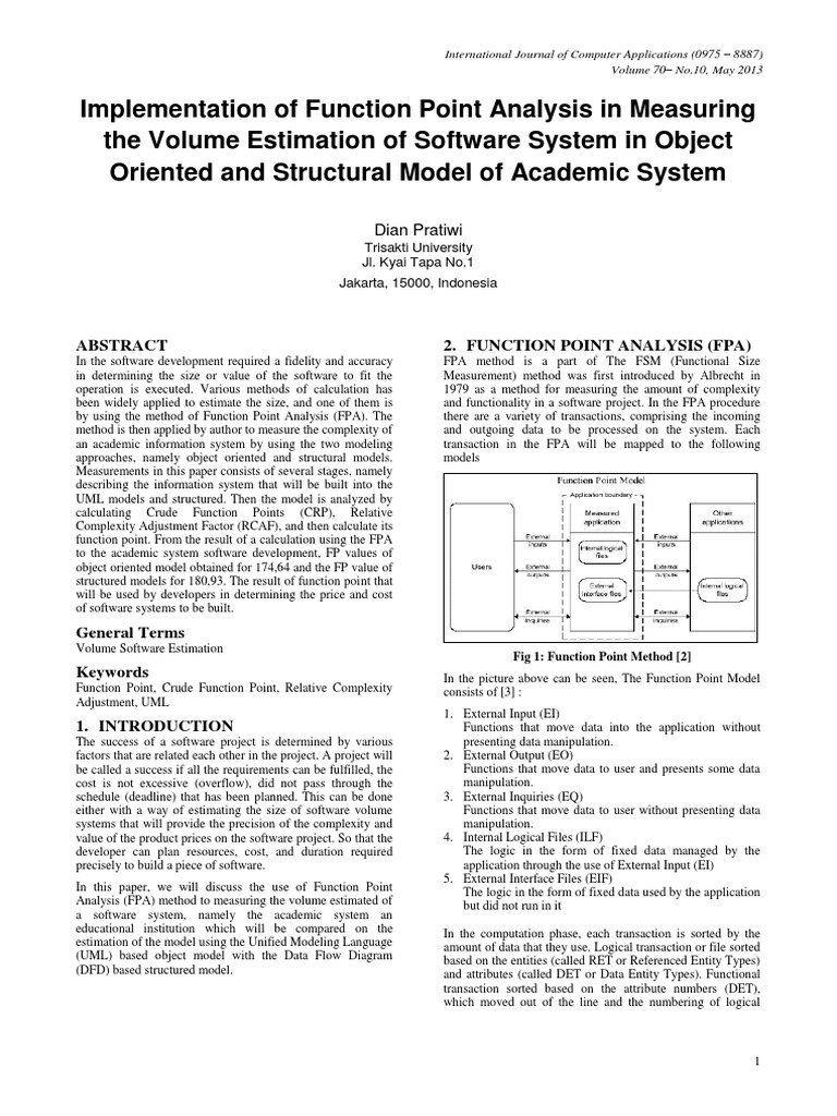 Function Point Analysis Example PDF | PDF | Information Technology ...