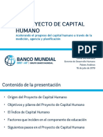 Livia Benavides - El Proyecto de Capital Humano. Acelerando El Progreso Del Capital Humano A Través de La Medición, Agencia y Planificación