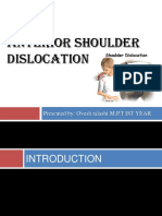 Anterior Shoulder Dislocation