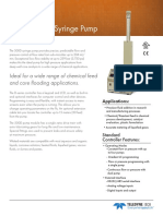 500D High Pressure Syringe Pump Datasheet PDF