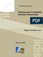 González Cruz, Diego. Políticas para la industria petrolera venezolana.