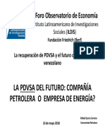 Quiroz Serrano, Rafael. La PDVSA del futuro, compañía petrolera o empresa de energía.