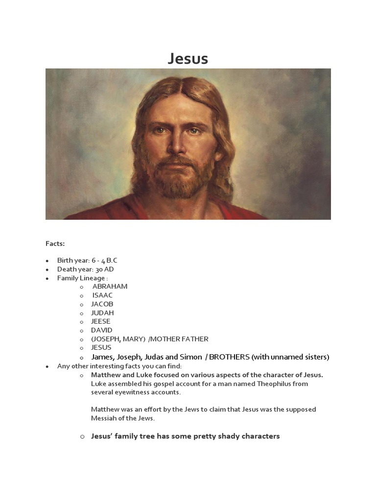 Key Facts About Jesus Christ's Life | PDF | Mary Magdalene | John The ...