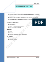 TP 5 Essai de Flexion PDF