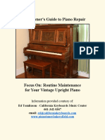 Upright Piano Maintanance