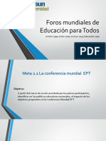 Foros de La Ept y Edu 2030