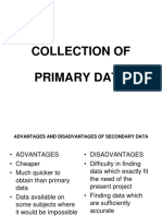 Primary Data Collection PDF