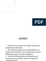 historia del hierro