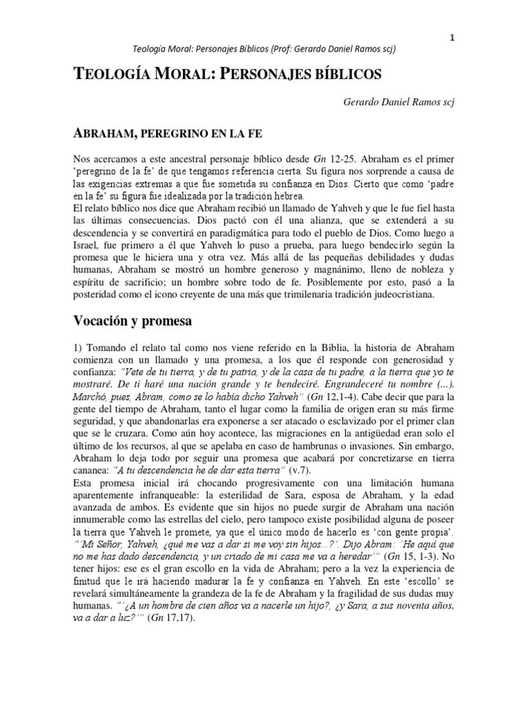 Abraham: Fe y Promesa en la Biblia | PDF | Abrahán | Moisés