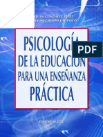 Psicología de La Educación Para La Enseñanza Práctica - Joaquín González-Pérez
