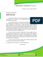 Carta de Presentación