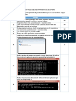 Checklist Pruebas de Red en Primer Nivel de Soporte