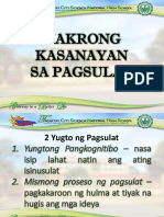 Makrong Kasanayan Sa Pagsulat