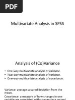 Multivariate Analysis in SPSS