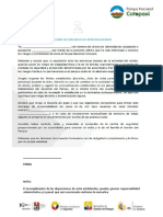 Formulario de Responsabilidad - P.N. Cotopaxi