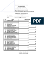 daftar  hadir sebaya 1