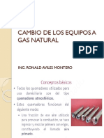 7 CAMBIO DE LOS EQUIPOS A GAS NATURAL