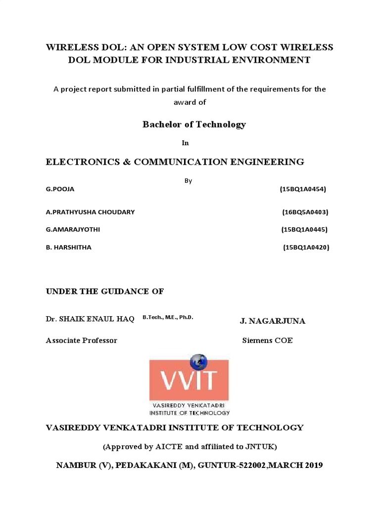 Low-Cost Wireless DOL Module for Industry | PDF | Programmable Logic ...