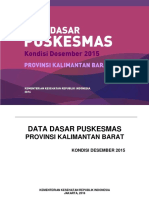 Data Dasar Puskesmas Kalbar 2015