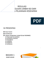 Pengelolaan Limbah b3 Dari Fasyankes-Permen LHK P-56-2015