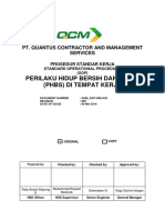 QCM - SOP - HSE.026 (Perilaku Hidup Bersih Dan Sehat (PHBS) Di Mess)