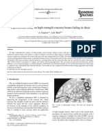 Experimental Study On High-Strength Concrete Beams Failing in Shear