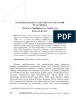 ID Modernisasi Keagamaan Islam Di Indonbsia Telaah Pemikiran A Mukti PDF