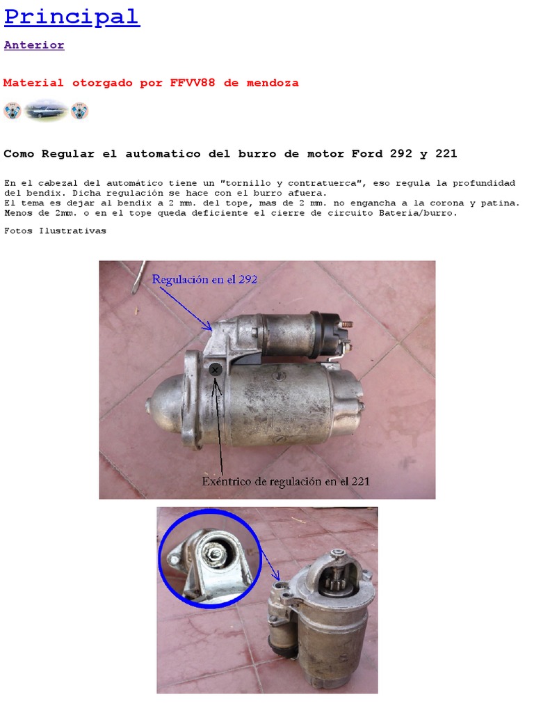 Regulacion de Bendix | PDF