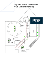 Layout Gedung Pernikahan Club House Metland Ujung Menteng.