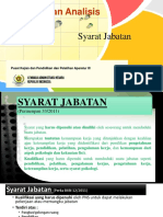 Syarat Jabatan