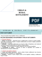 Differences Between Urban and Rural Settlements