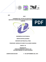 Microcontroladores: Reporte de práctica de PWM