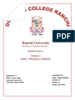 0 - Ranchi University Physical Science
