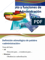 01 Concepto y Funciones de Administración PDF