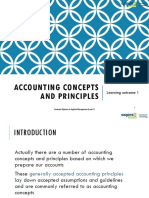 Accounting Concepts and Principles - Lo1
