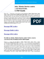 Ser Feliz en Alaska Mentes Fuertes Contra Viento y Marea Autoayuda Superacion PDF