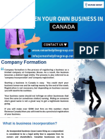 Assistance For Company Formation in Canada