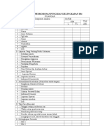 Checklist Permohonan Pengisian Kelengkapan RM