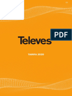 Televes Es Tarifa 2020 España Península
