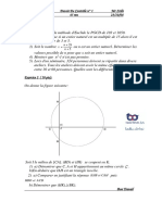 Devoir de Controle N1-1ere Annee Secondaire-maths-2009-Mr Zribi - Lycee Marsa Elriadh