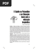 o sujeito na psicanálise e na educação