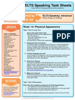 IELTS Speaking: Advanced Unit 3 Focus on Fluency Week 14 Physical Appearance