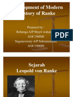 Development of Modern History of Ranke
